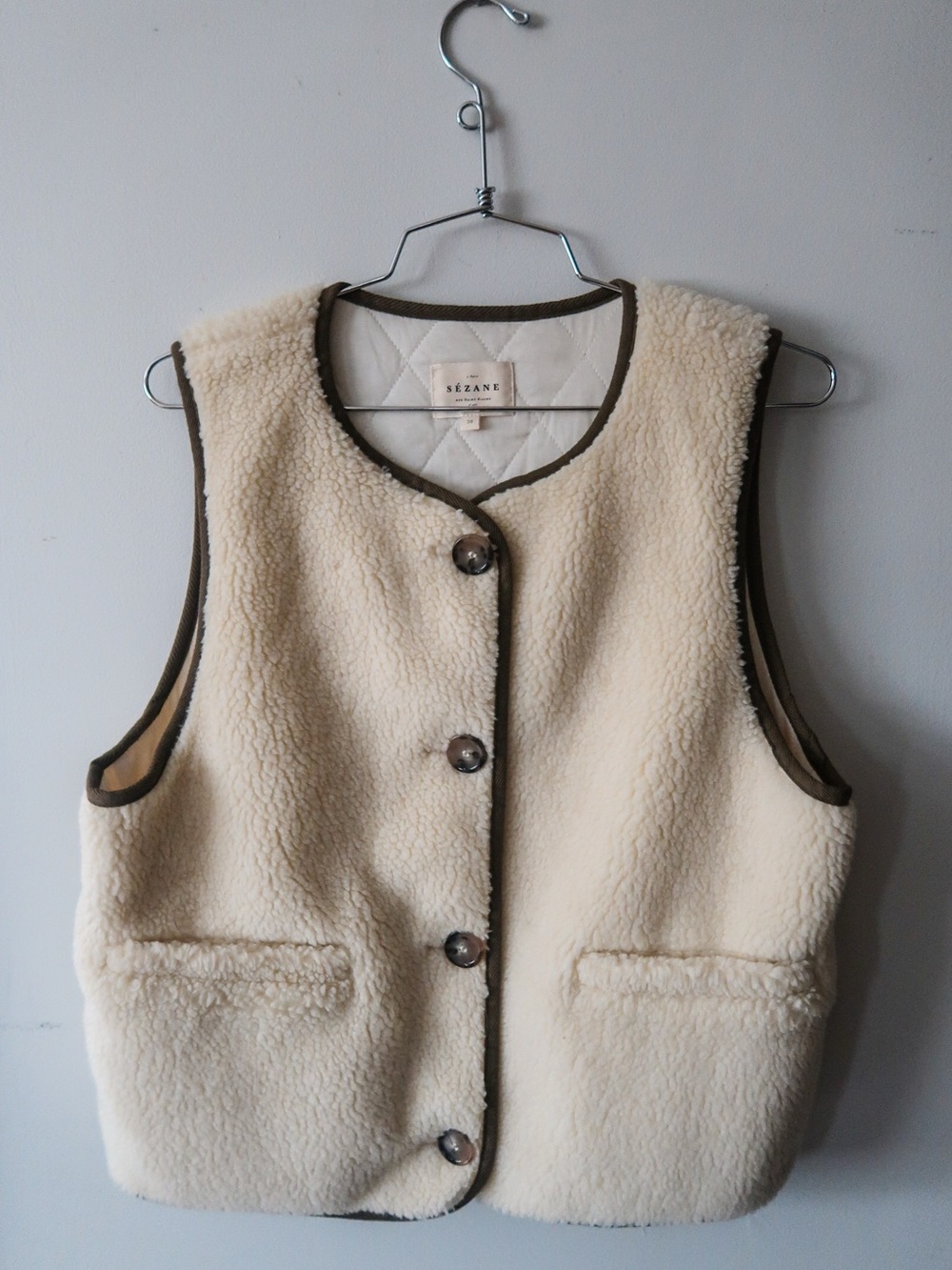 Balthazar jacket /vest - ecru - Sezane